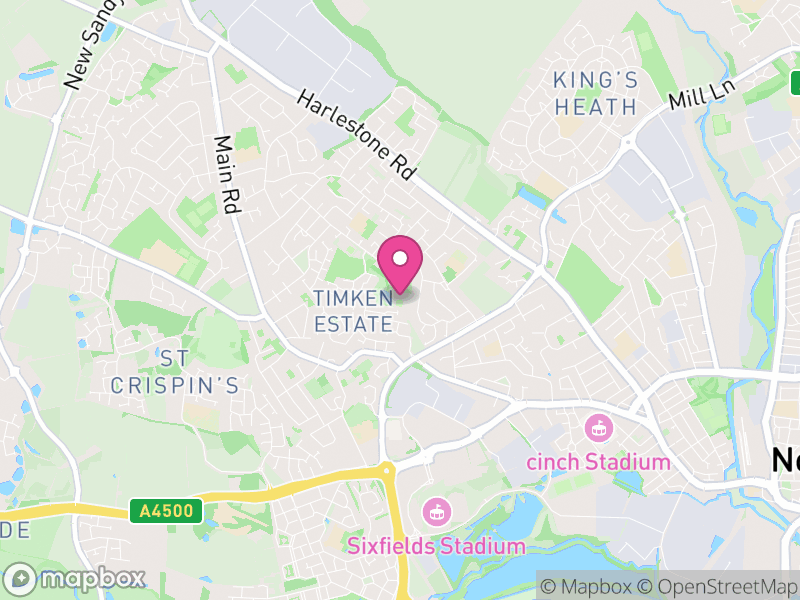 Map of properties for sale in NN5