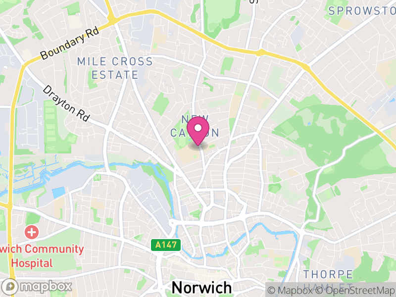 Map of properties for sale in NR3