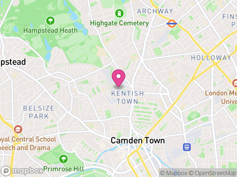 Map of properties for sale in NW5