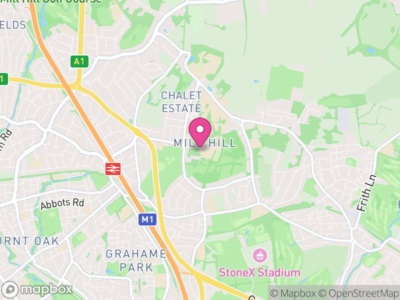 Map of properties for sale in NW7