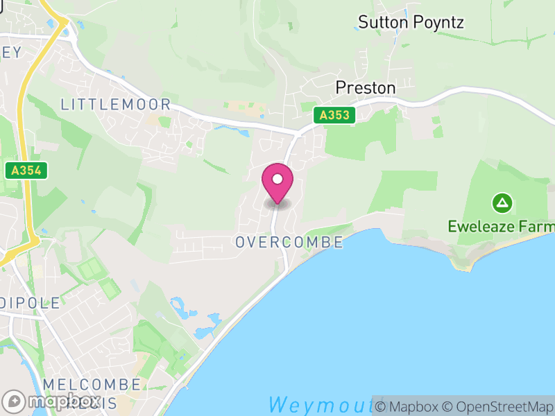 Map of properties for sale in Overcombe