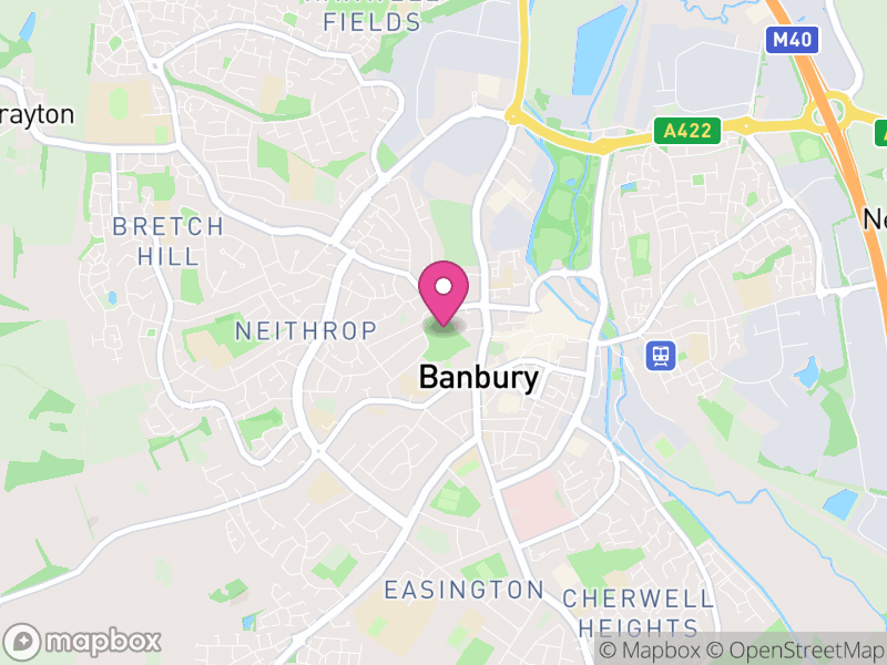 Map of properties for sale in OX16