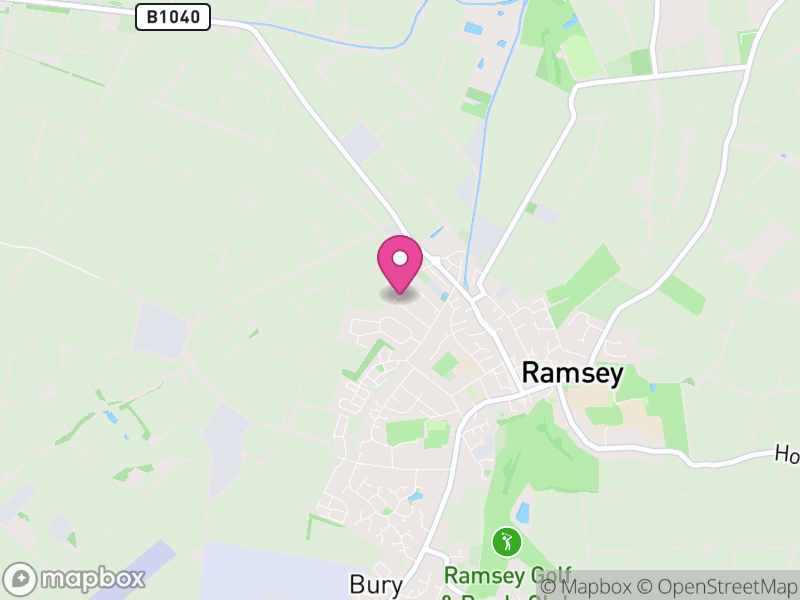 Map of properties for sale in PE26