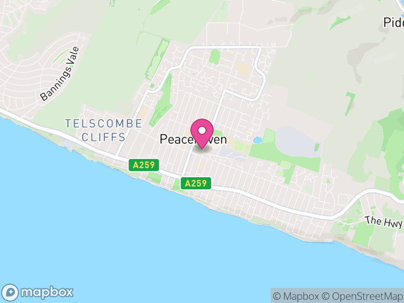Map of properties for sale in Peacehaven