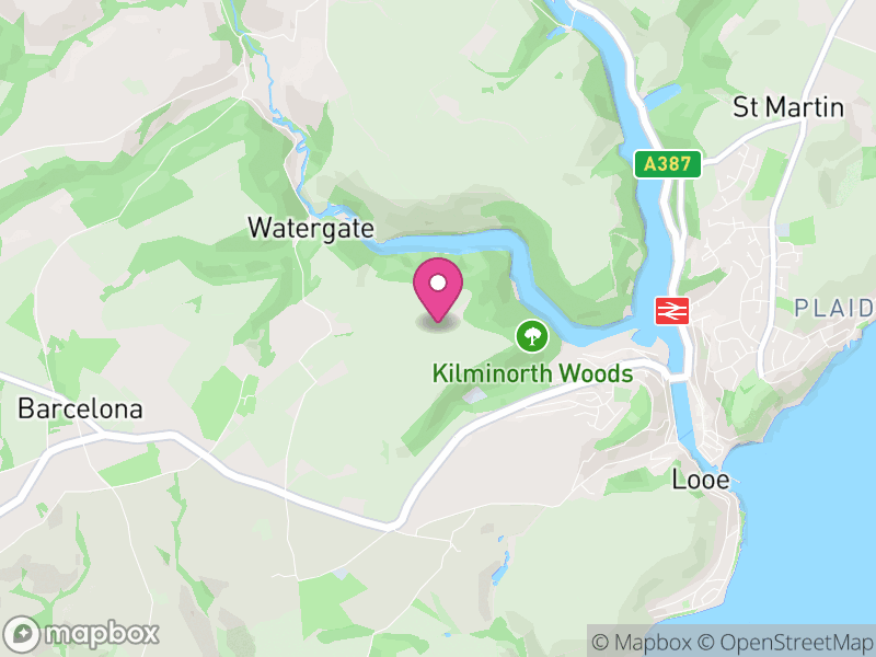 Map of properties for sale in PL13