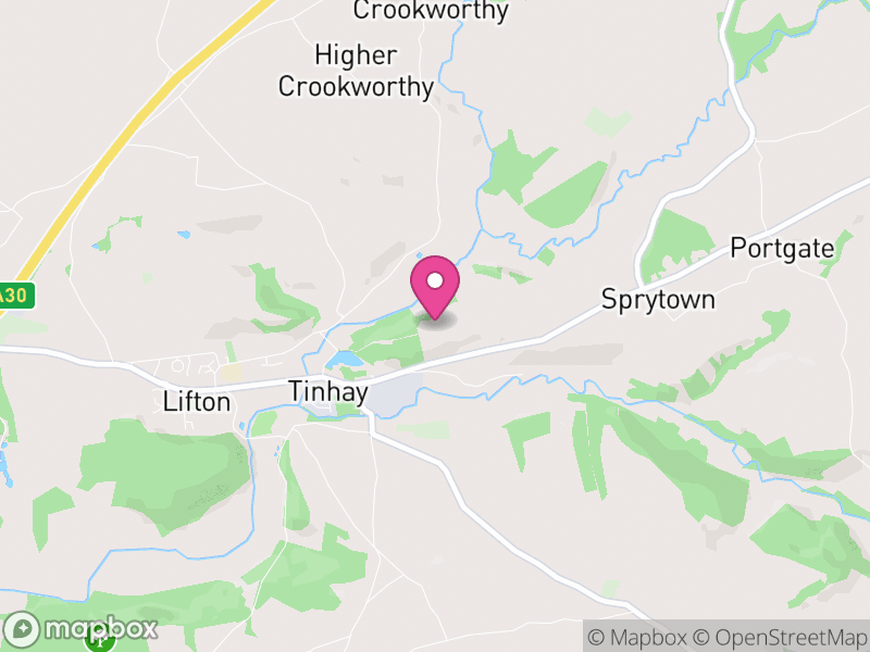 Map of properties for sale in PL16