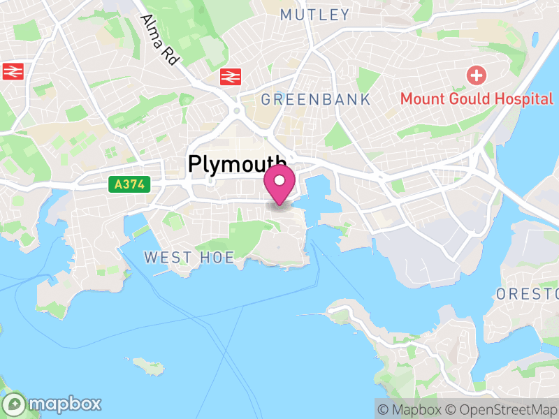 Map of properties for sale in Plymouth