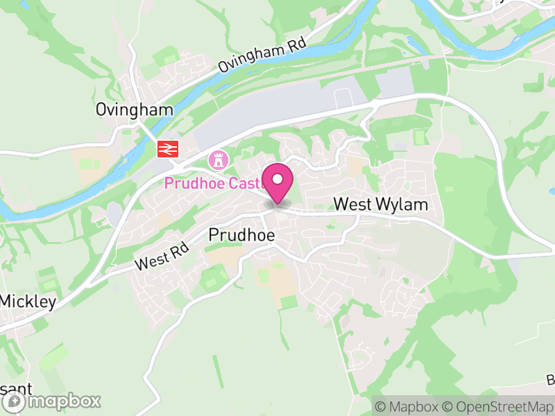 Map of properties for sale in Prudhoe