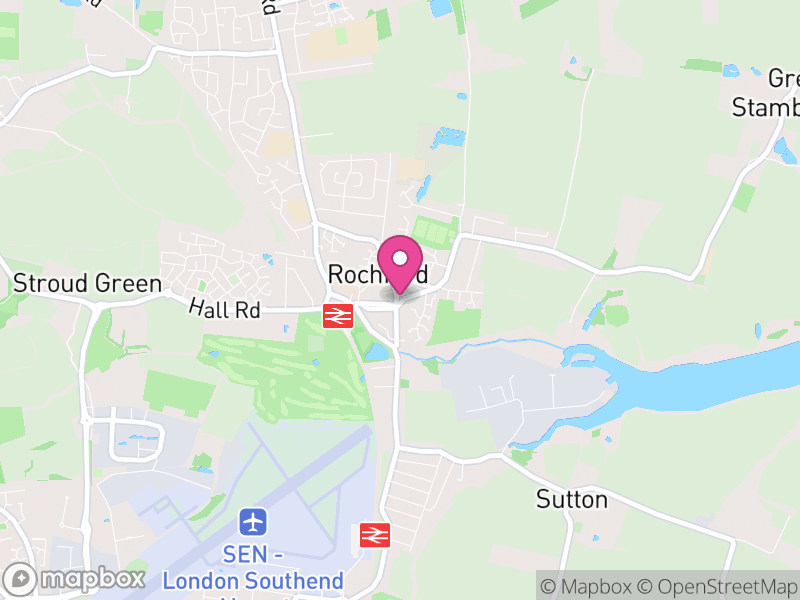 Map of properties for sale in Rochford