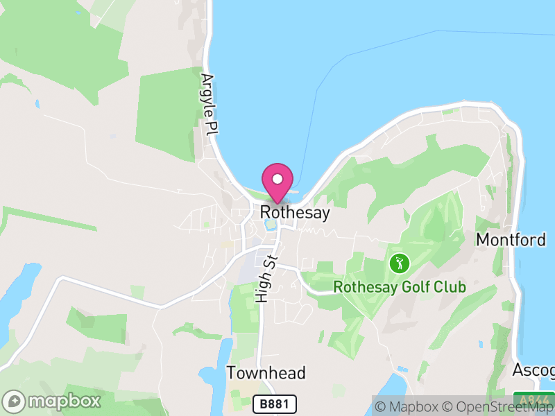 Map of properties for sale in Rothesay