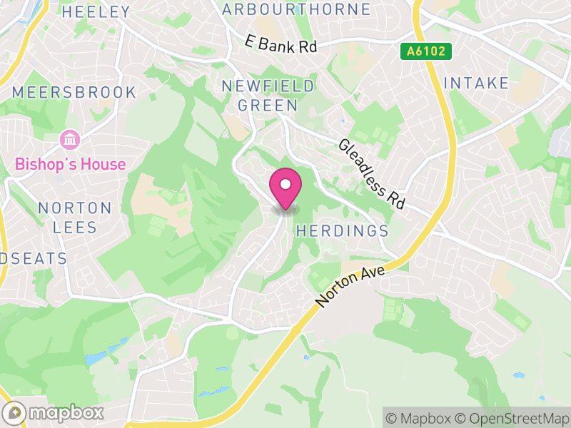 Map of properties for sale in S14