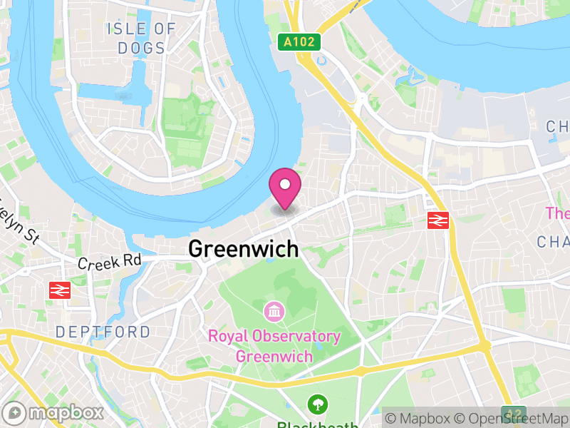 Map of properties for sale in SE10