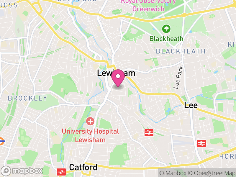 Map of properties for sale in SE13