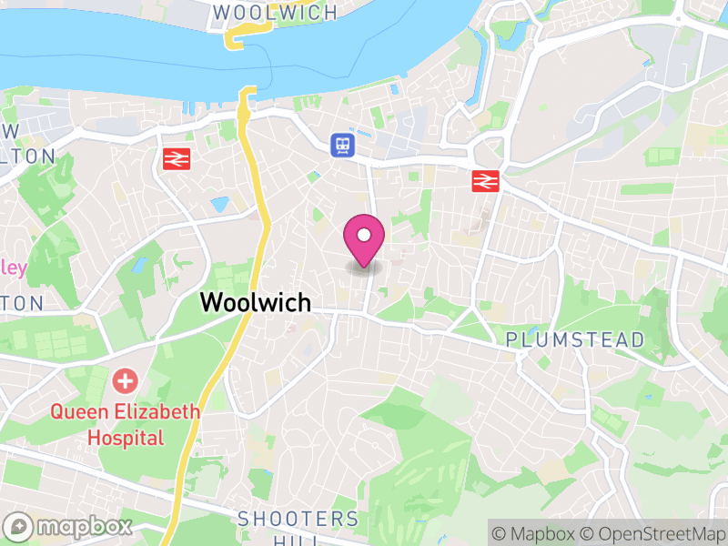 Map of properties for sale in SE18