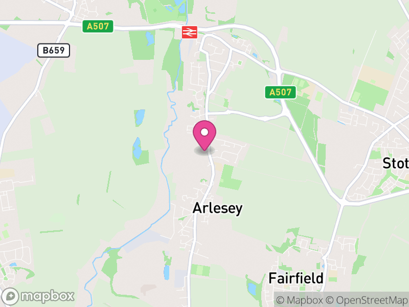 Map of properties for sale in SG15