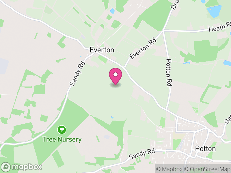 Map of properties for sale in SG19