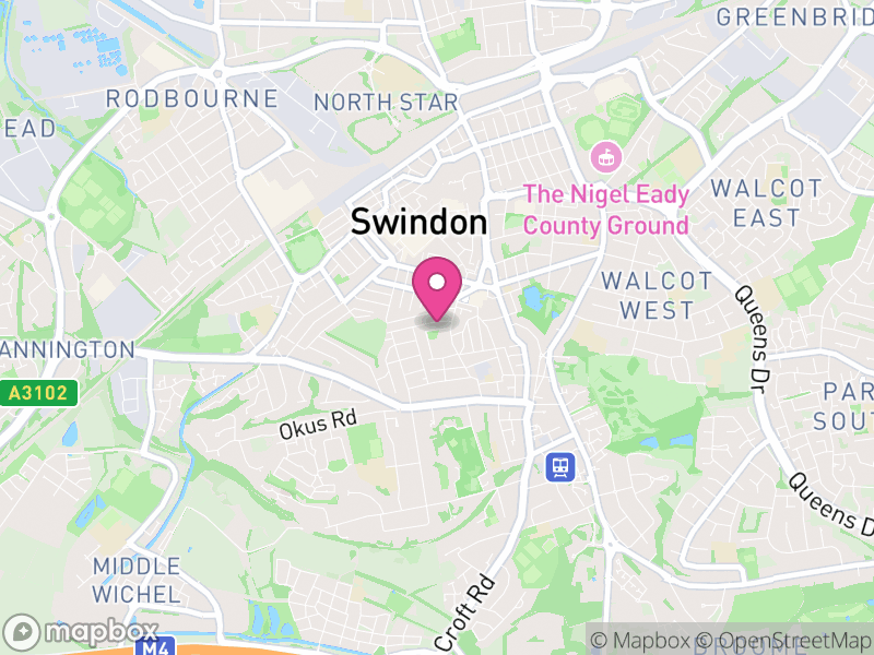 Map of properties for sale in SN1