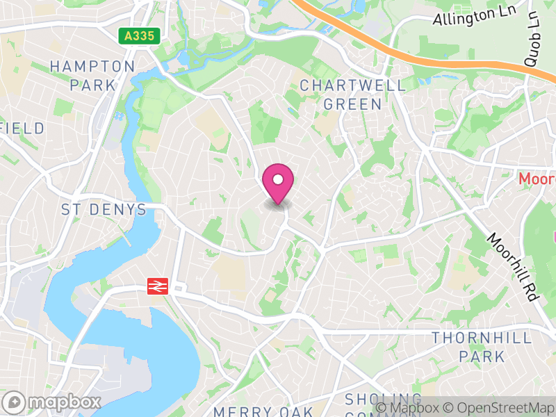 Map of properties for sale in SO18