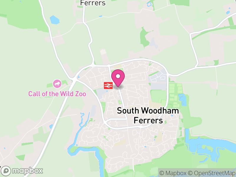 Map of properties for sale in South Woodham Ferrers