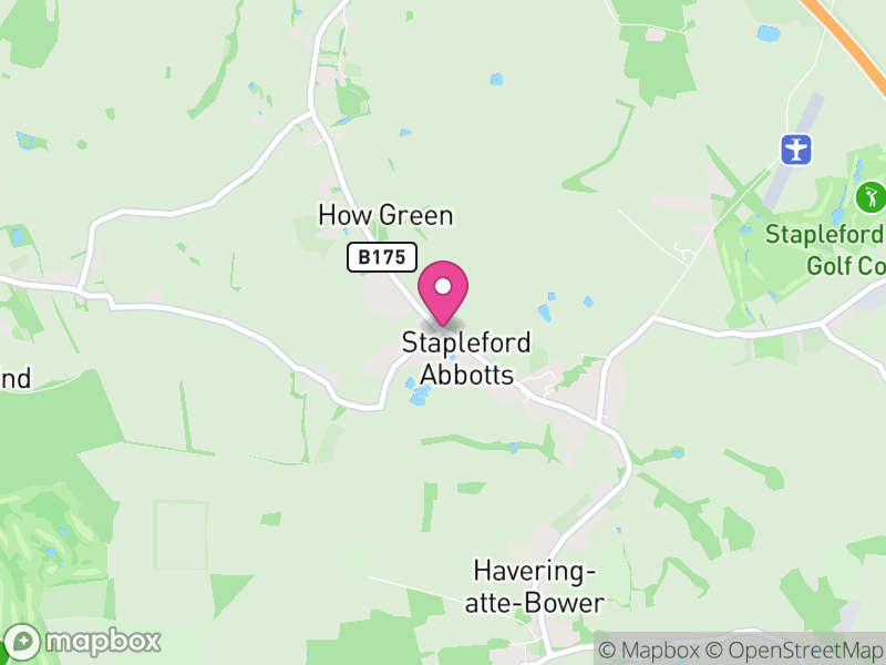 Map of properties for sale in Stapleford Abbots