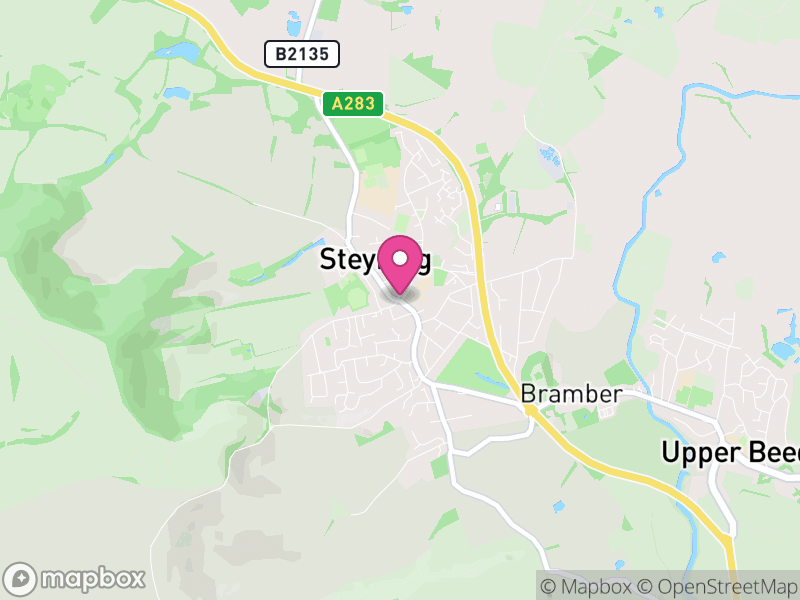 Map of properties for sale in Steyning