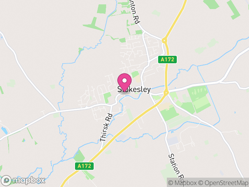 Map of properties for sale in Stokesley