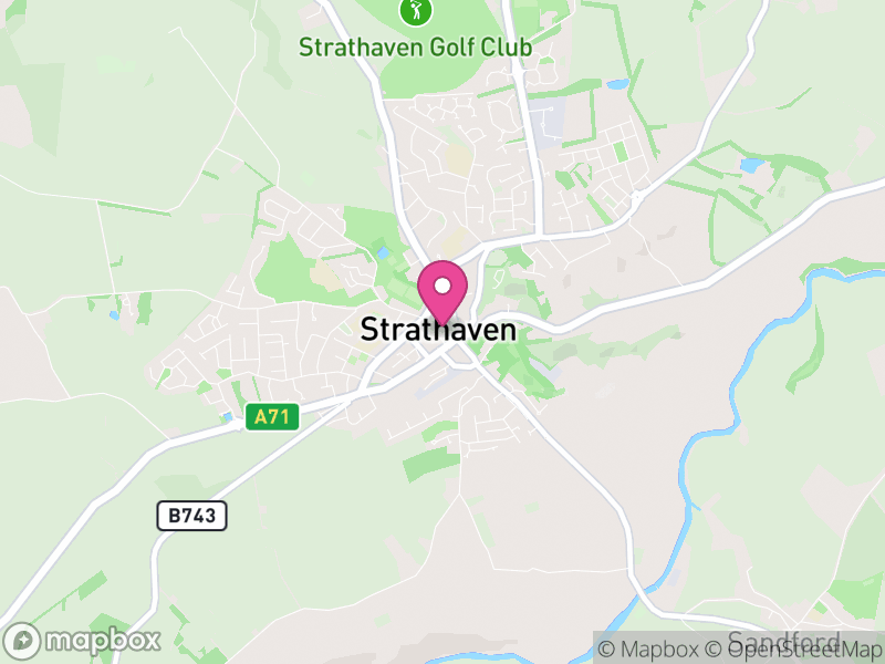 Map of properties for sale in Strathaven