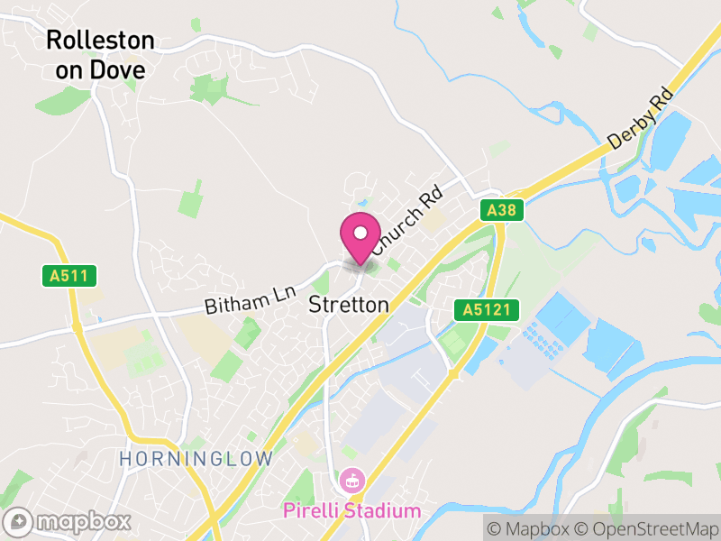 Map of properties for sale in Stretton