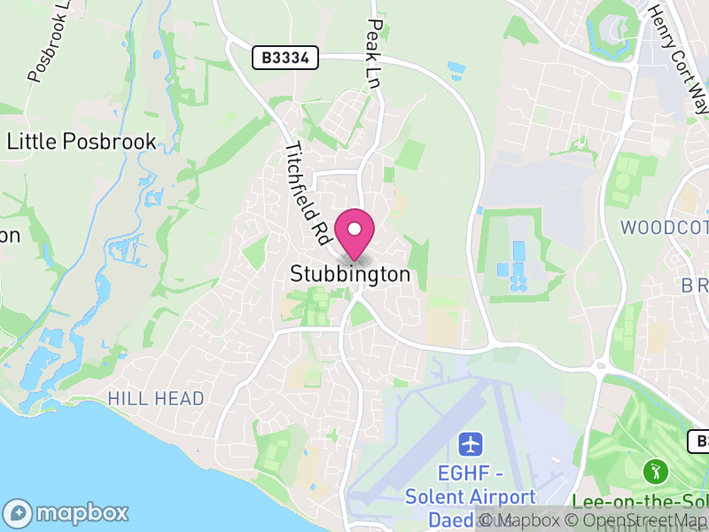 Map of properties for sale in Stubbington