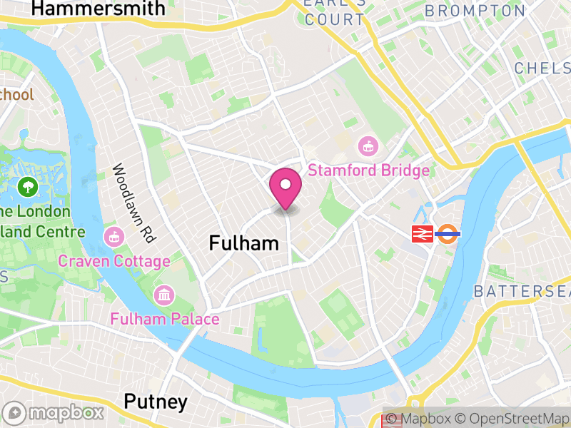 Map of properties for sale in SW6