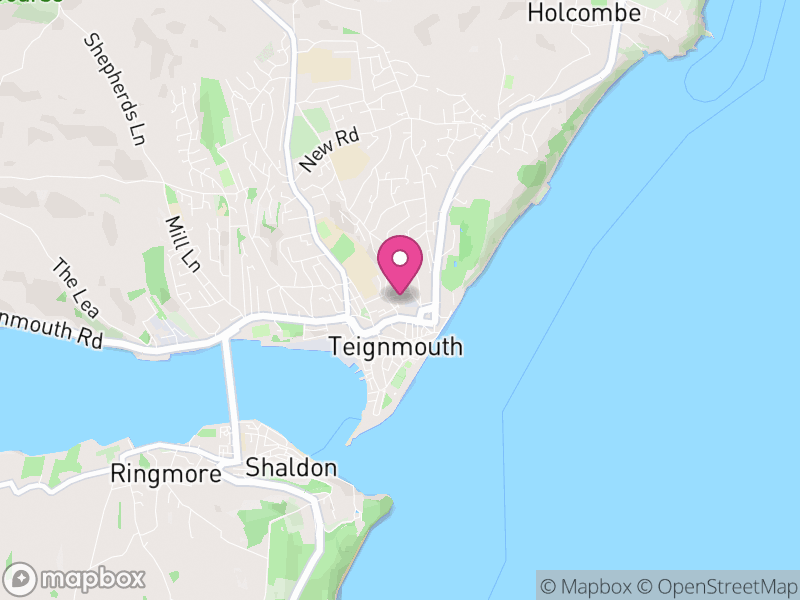 Map of properties for sale in Teignmouth