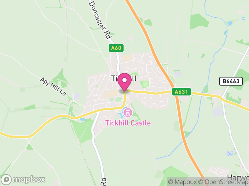 Map of properties for sale in Tickhill
