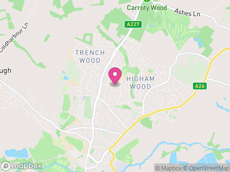 Map of properties for sale in TN10