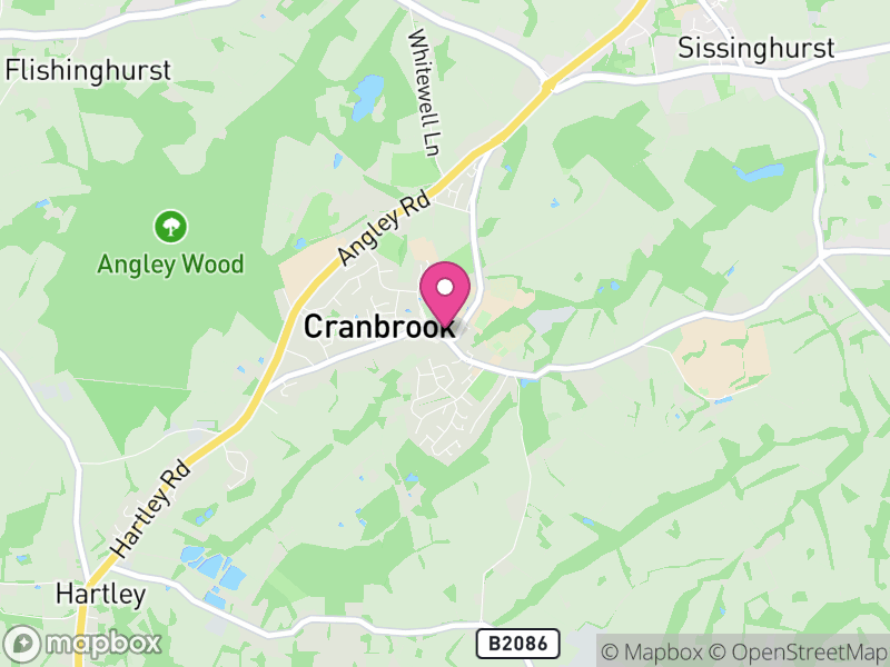 Map of properties for sale in TN17