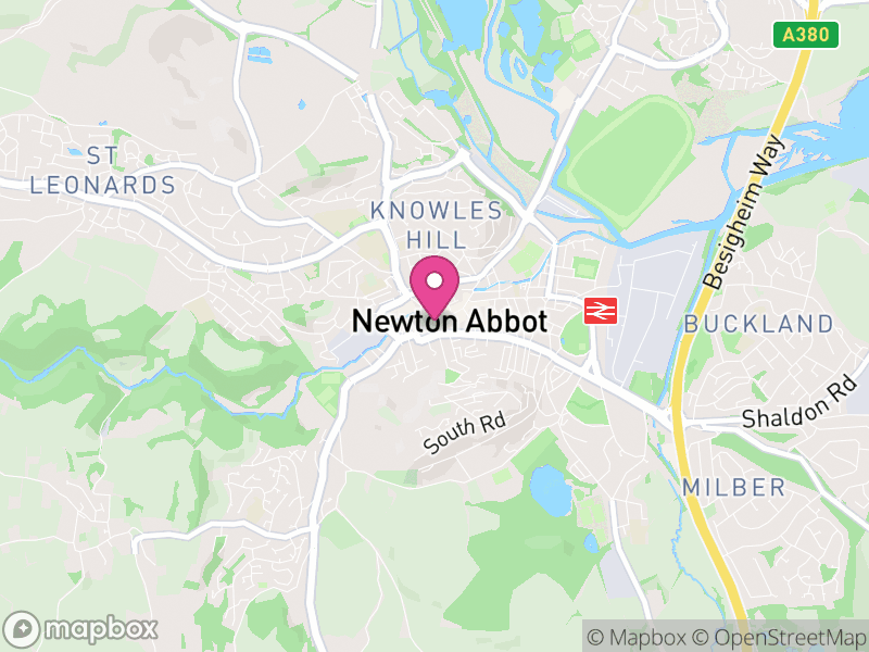 Map of properties for sale in TQ12