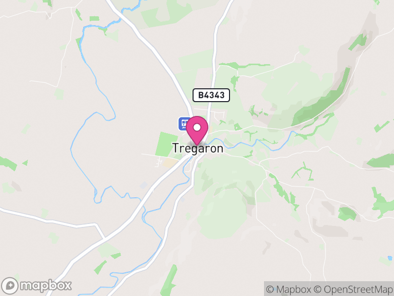 Map of properties for sale in Tregaron