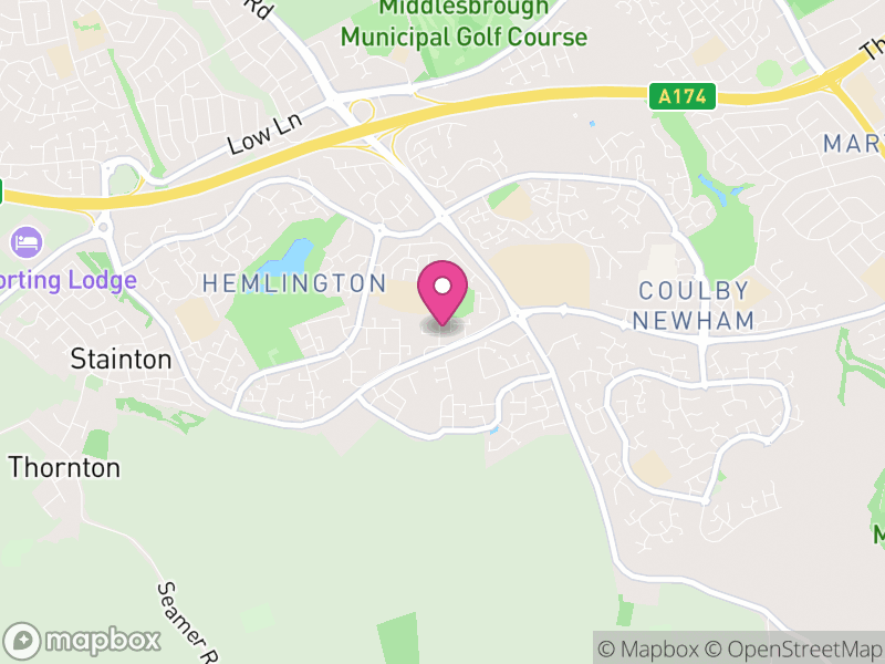 Map of properties for sale in TS8