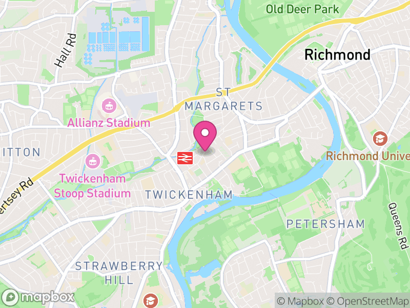 Map of properties for sale in TW1