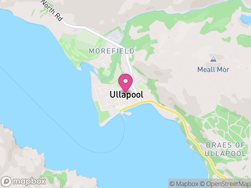Map of properties for sale in Ullapool
