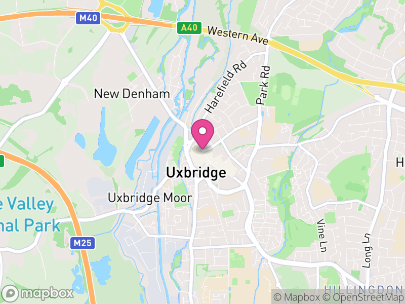 Map of properties for sale in Uxbridge