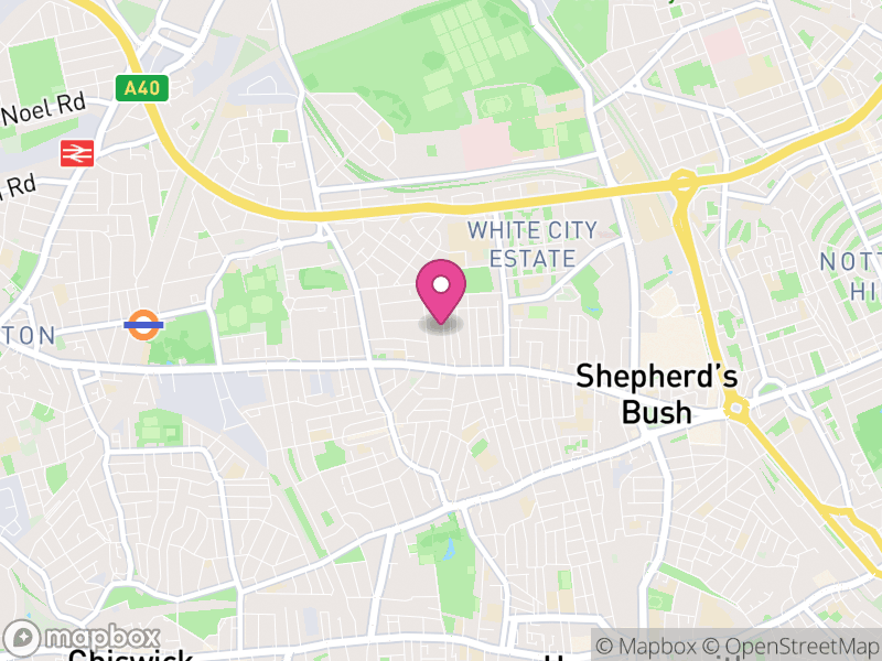Map of properties for sale in W12