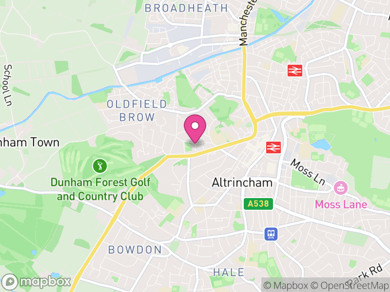 Map of properties for sale in WA14