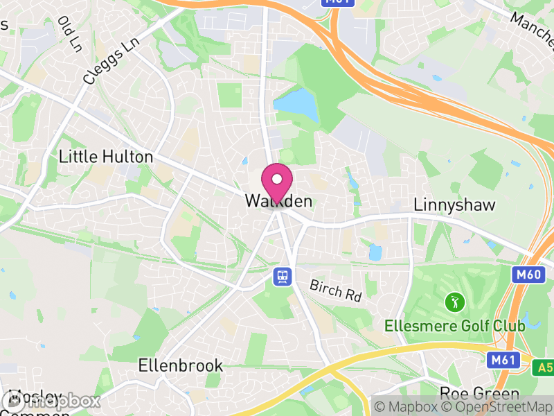 Map of properties for sale in Walkden