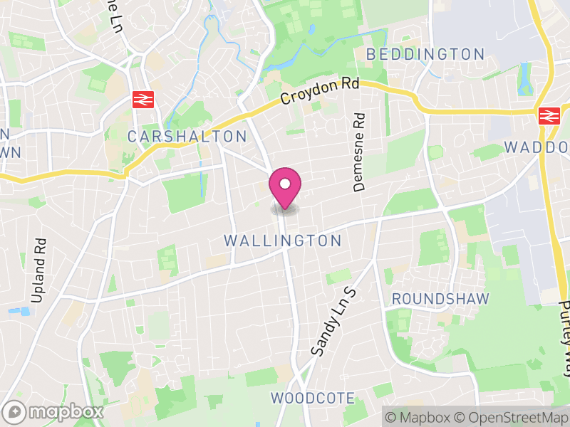 Map of properties for sale in Wallington