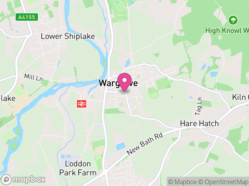 Map of properties for sale in Wargrave