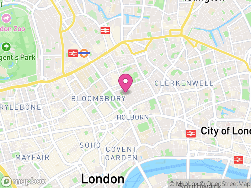 Map of properties for sale in WC1