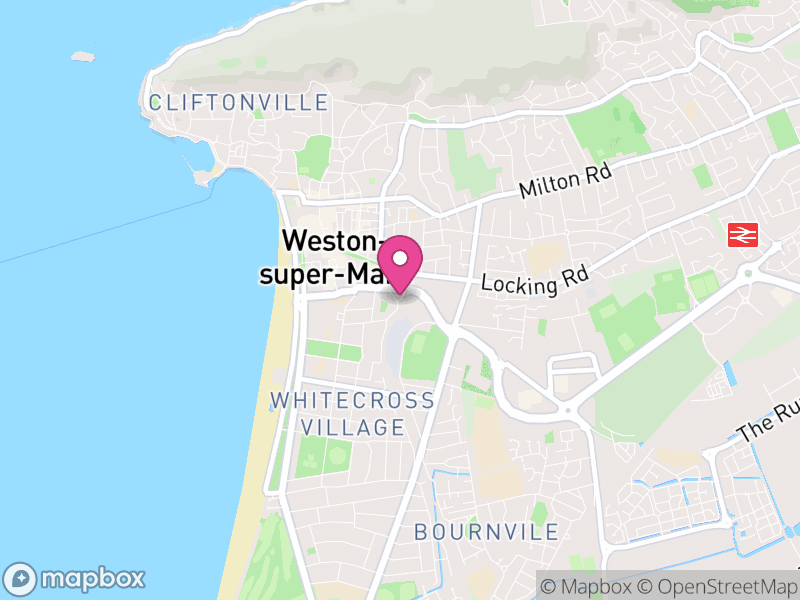 Map of properties for sale in Weston Super Mare