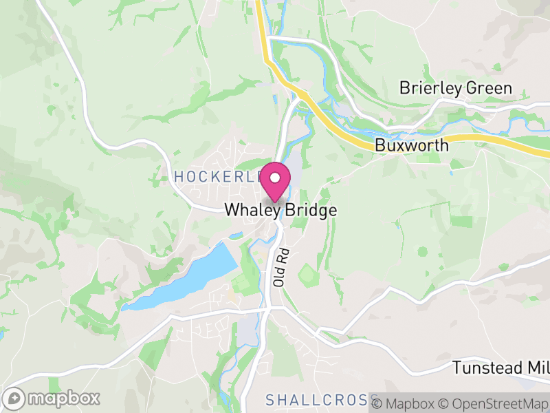 Map of properties for sale in Whaley Bridge