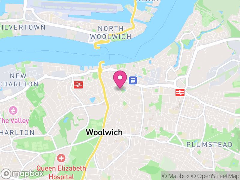 Map of properties for sale in Woolwich