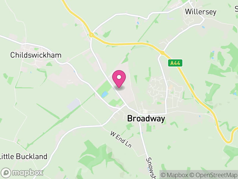 Map of properties for sale in WR12